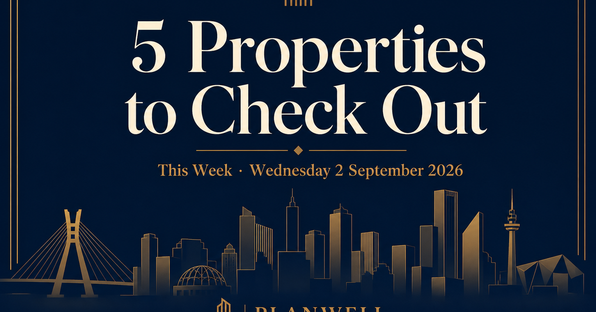 5 Properties to Check Out This Week (Planwell Homes) – Wednesday, 2 September 2026 Lagos properties this week — Planwell Homes branded roundup for Wednesday 2 September 2026